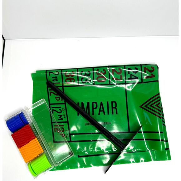 Vintage K.N. Roulette Set COMPLETE - Roulette Wheel, Table Layout & MORE - Picture 2 of 11